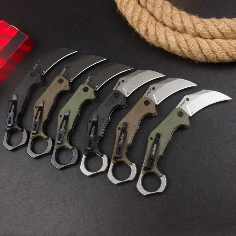 KnivesCollection™ | Kershaw 2064 Curved Utility Folder | 2.6" 8Cr13MoV Steel