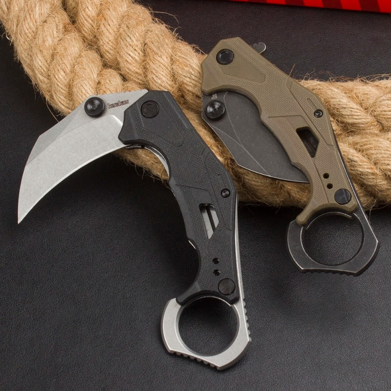 KnivesCollection™ | Kershaw 2064 Curved Utility Folder | 2.6" 8Cr13MoV Steel