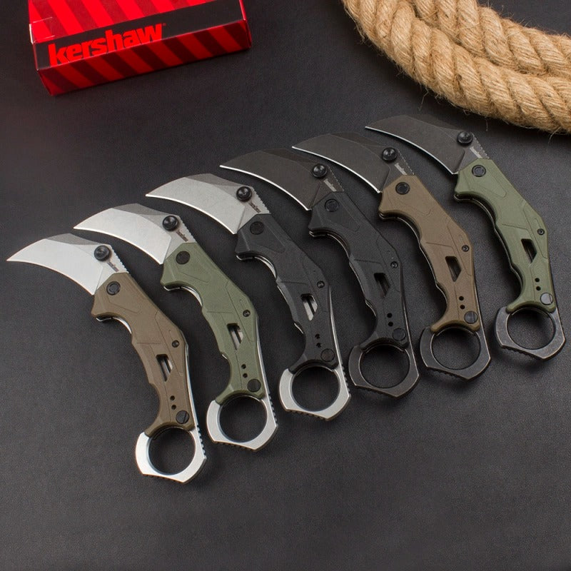 KnivesCollection™ | Kershaw 2064 Curved Utility Folder | 2.6" 8Cr13MoV Steel