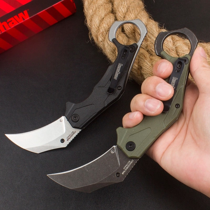 KnivesCollection™ | Kershaw 2064 Curved Utility Folder | 2.6" 8Cr13MoV Steel