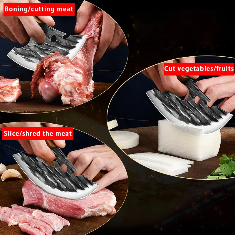 Meat cleaver Corkscrew Steak Vegetable fruit Portable Knife For Kitchen