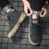 Men High Quality Leather Boots Male Spring Casual Motorcycle Ankle Botas Hombre Men Lace-Up Basic Boots Man Fashion Men Boots