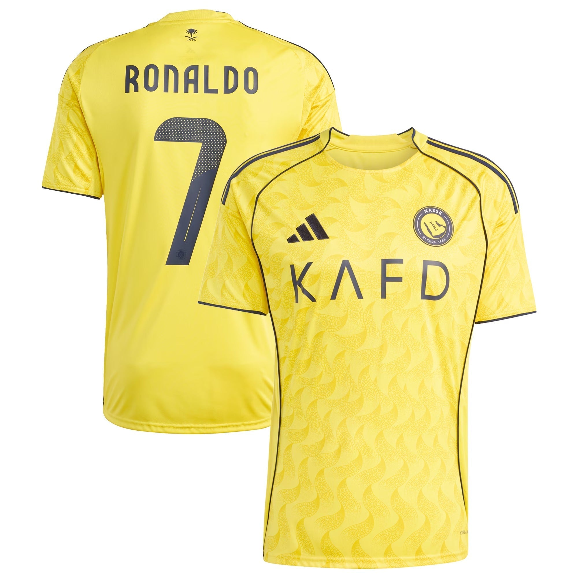 Ronaldo Men's Football Jersey – 2025/26 Home-Style Player Design – Yellow