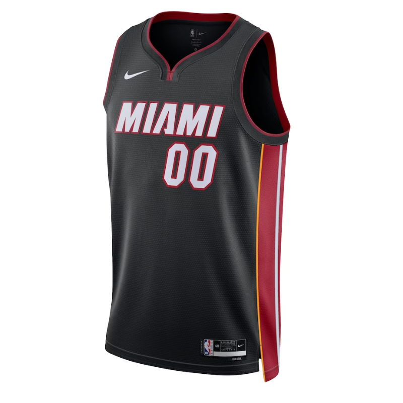 Miami Heat Unisex 2023 Swingman Customized Jersey Black - Icon Edition - Jersey Teams World