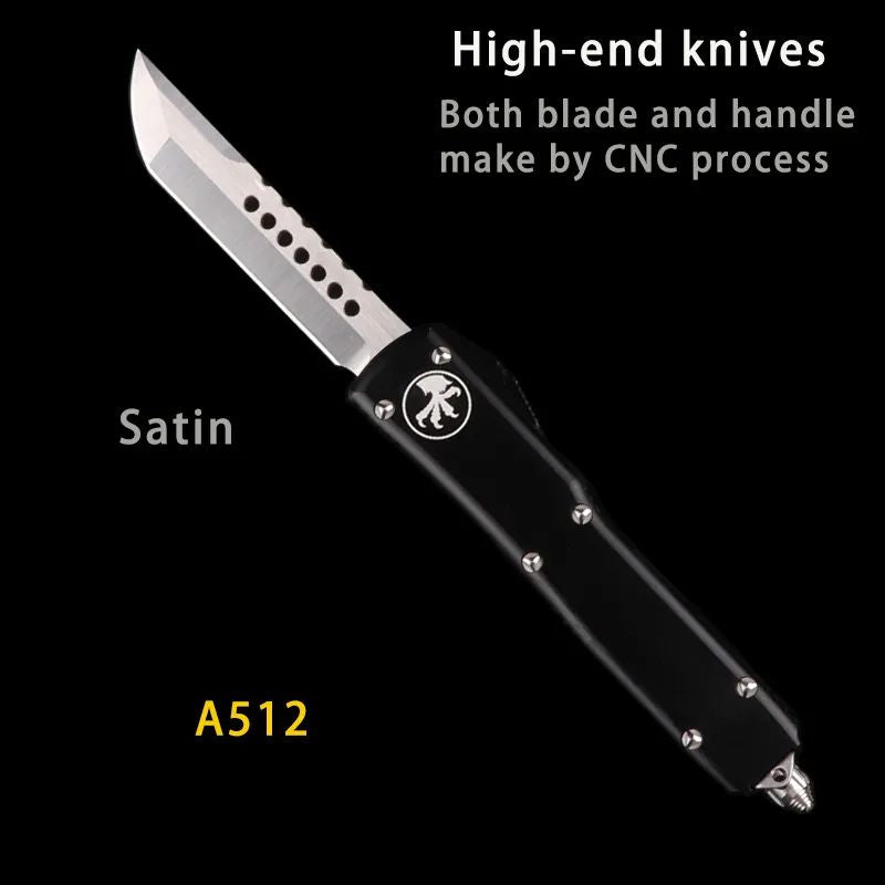 Microtech Style Automatic Knife: T6061 Aviation Aluminum | Ultra-Light 103g Tactical Hunter