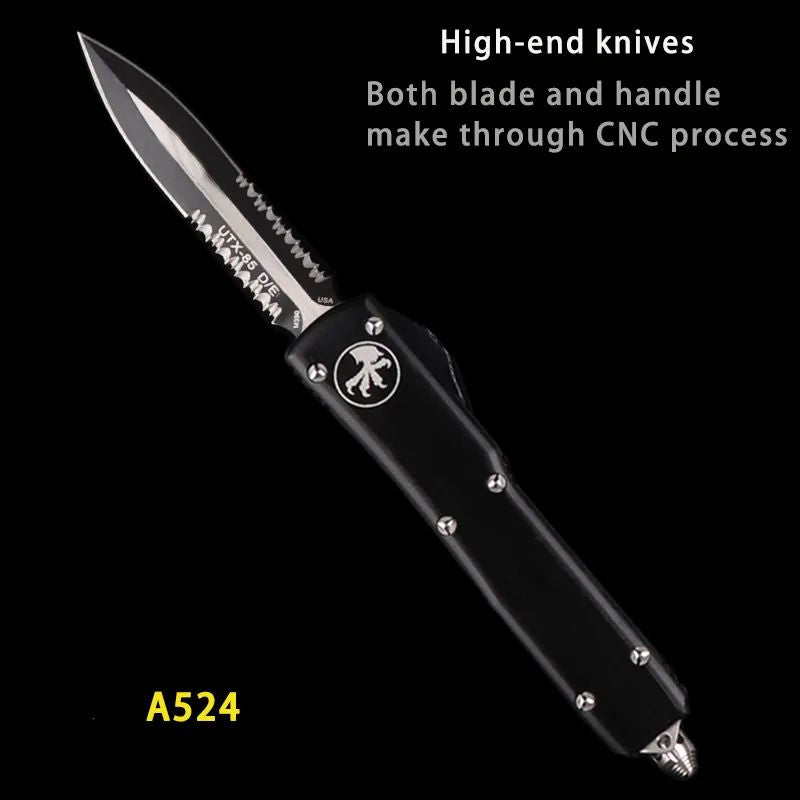 Microtech Style Automatic Knife: T6061 Aviation Aluminum | Ultra-Light 103g Tactical Hunter