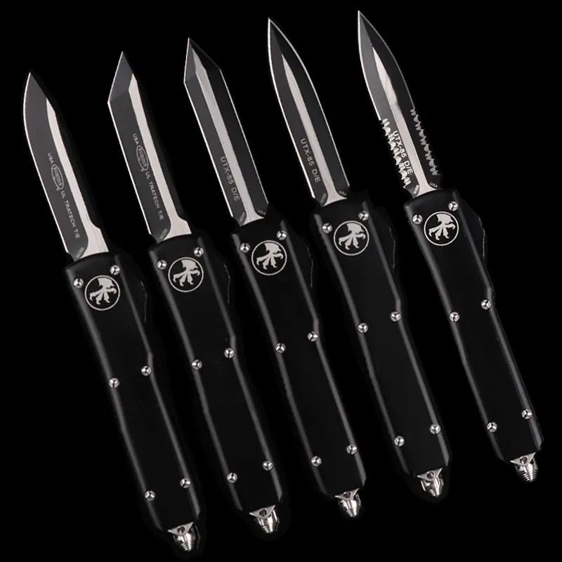 Microtech Style Automatic Knife: T6061 Aviation Aluminum | Ultra-Light 103g Tactical Hunter