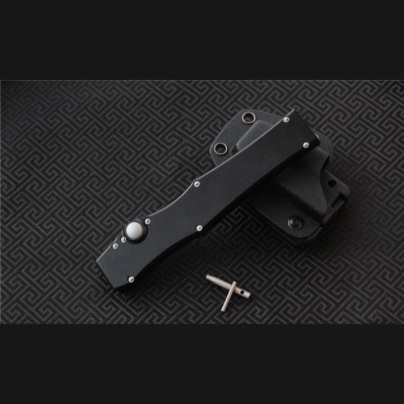 Microtech Large Tactical Knife: 273mm CNC Aluminum | Elite 61HRC Blade