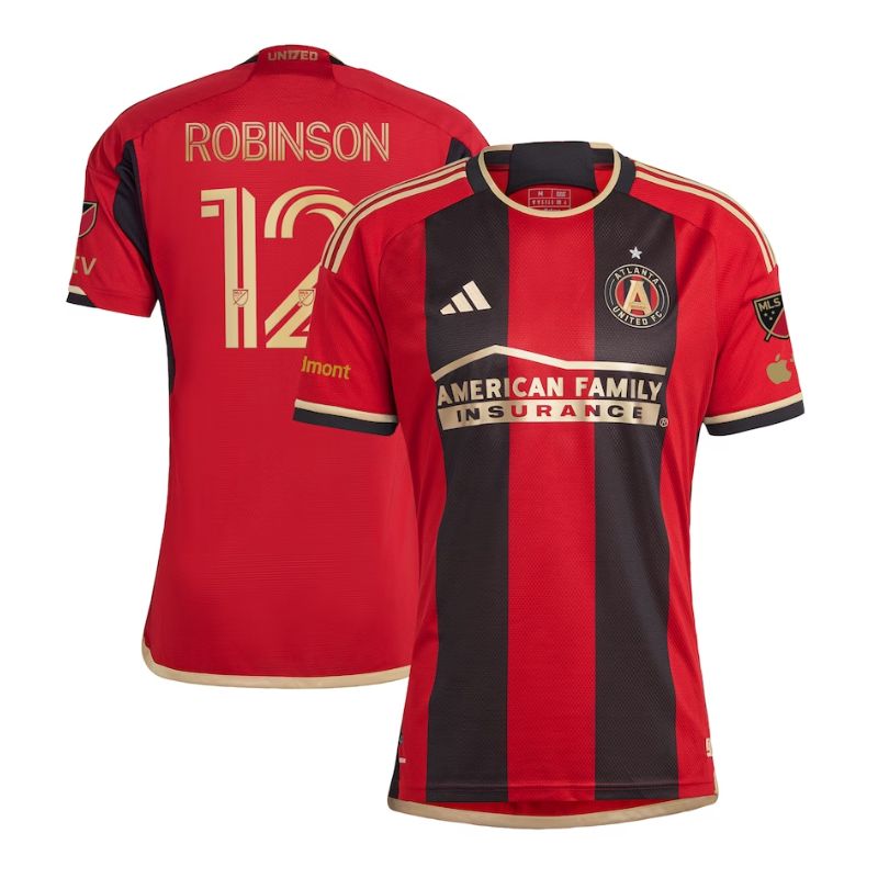 Miles Robinson 12 Atlanta United FC  Unisex Shirt 2023 Player Jersey - Black - Jersey Teams World