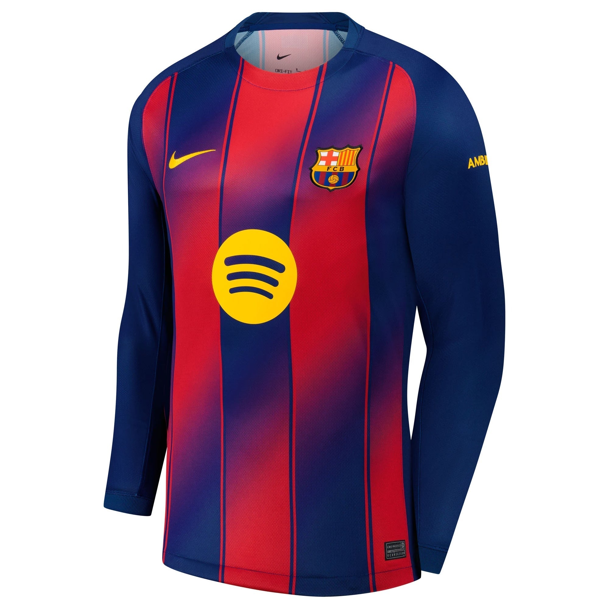 Nike Pedri Barcelona 2025/26 Home Long Sleeve Jersey - Navy