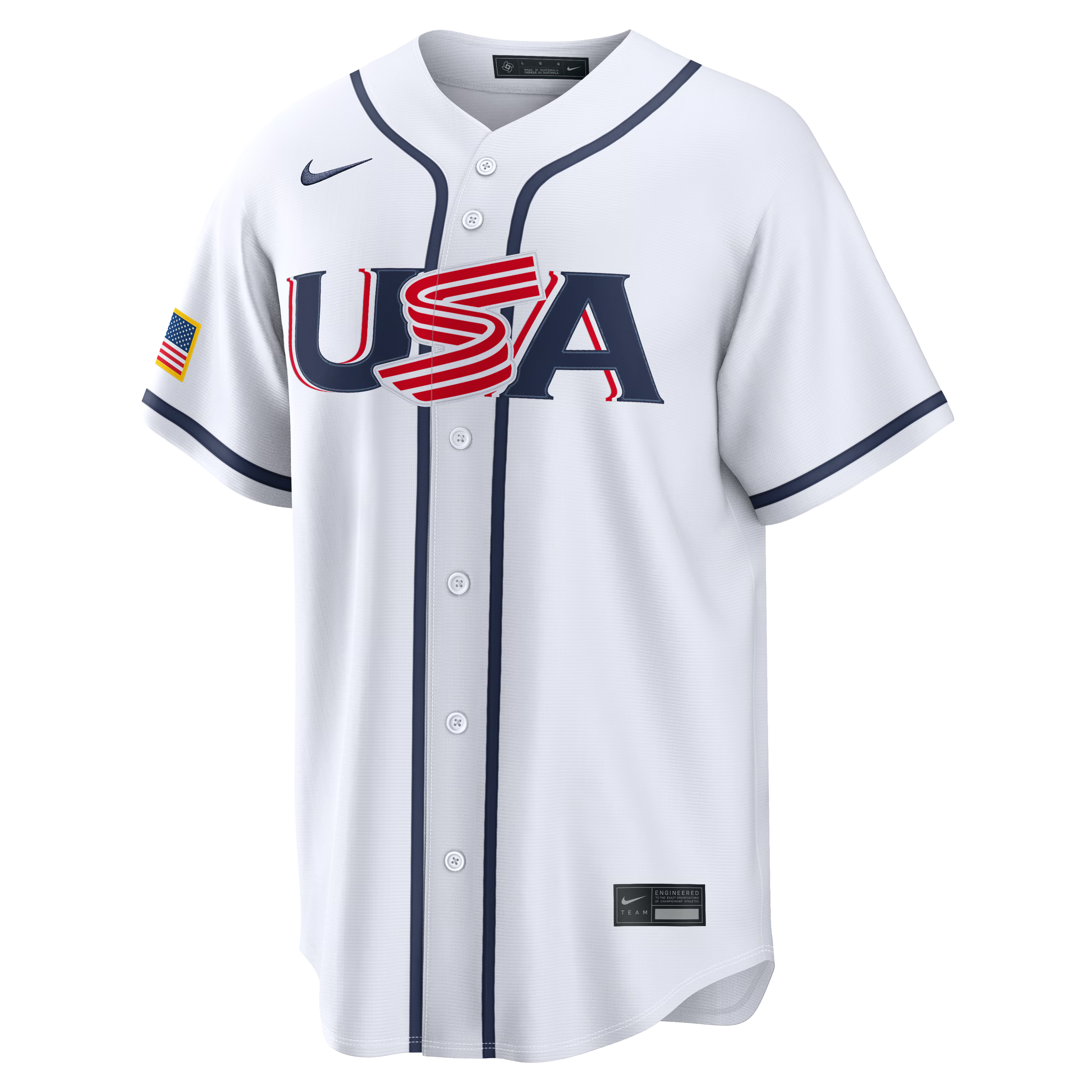 Nike USA Baseball 2026 World Baseball Classic Home Stadium Jersey – Cal Raleigh – White