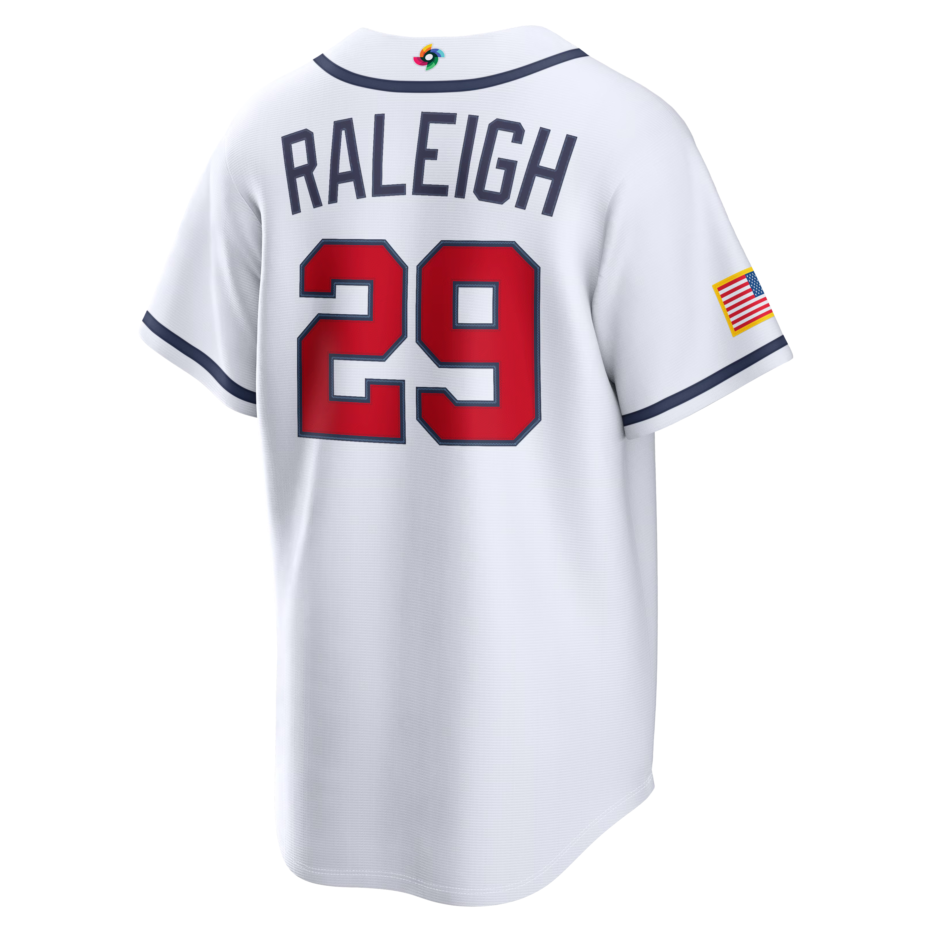 Nike USA Baseball 2026 World Baseball Classic Home Stadium Jersey – Cal Raleigh – White