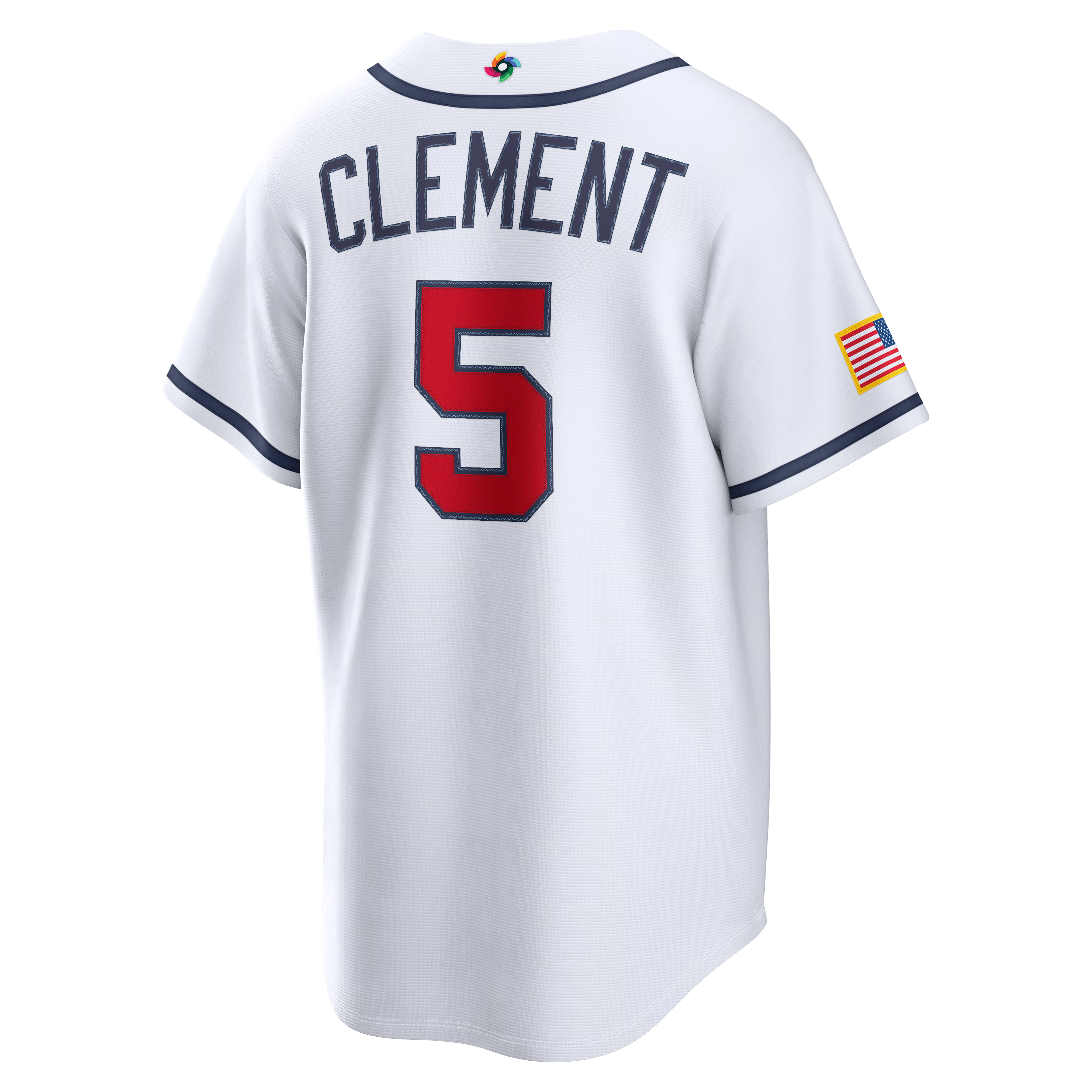 Nike USA Baseball 2026 World Baseball Classic Home Stadium Jersey – Ernie Clement – White