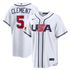 Nike USA Baseball 2026 World Baseball Classic Home Stadium Jersey – Ernie Clement – White