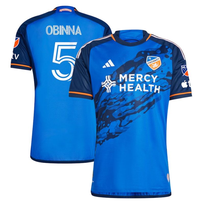 Obinna Nwobodo FC Cincinnati  Unisex Shirt 2023 River Kit Player Jersey - Blue - Jersey Teams World