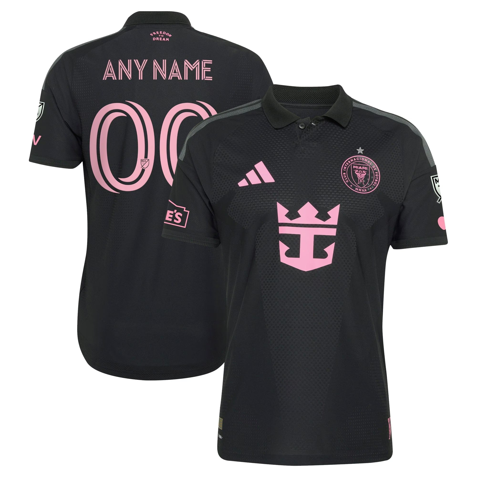 Official Lionel Messi Inter Miami CF adidas 2026 Presagio On-Field Patch Custom Jersey - Black