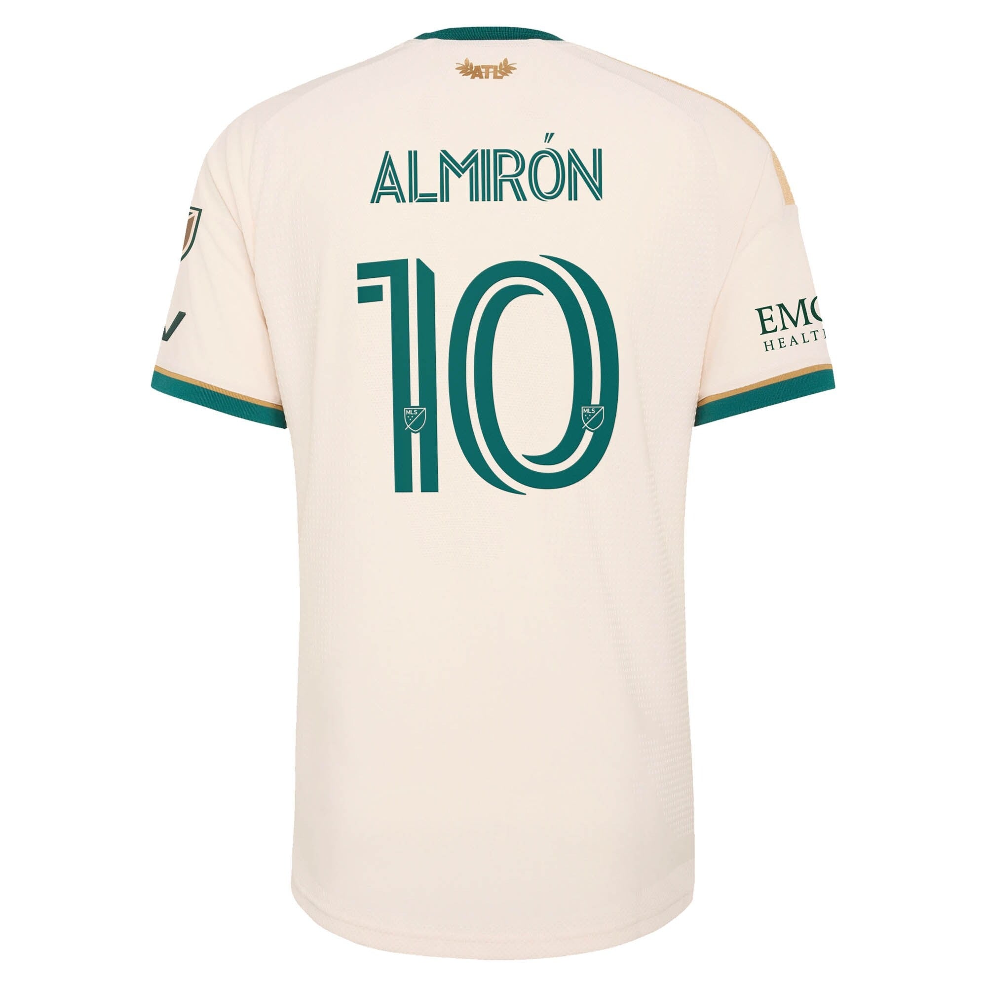 Official Miguel Almirón Atlanta United FC adidas 2026 Spirit of '96 Match Jersey – Secondary Tan