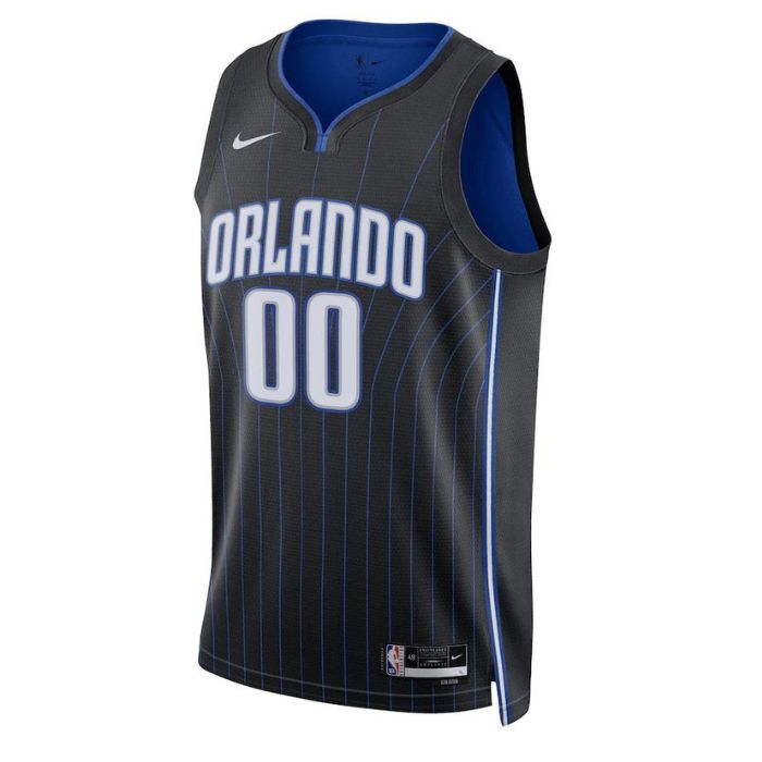 Orlando Magic Unisex 2023 Swingman Custom Jersey Black - Icon Edition - Jersey Teams World
