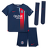 Paris Saint-Germain Home Kit 2023-24 - Little Kids with Marquinhos 5 printing Jersey - Blue - Jersey Teams World