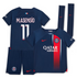 Paris Saint-Germain Home Stadium Kit 2023-24 - Little Kids with M.Asensio 11 printing