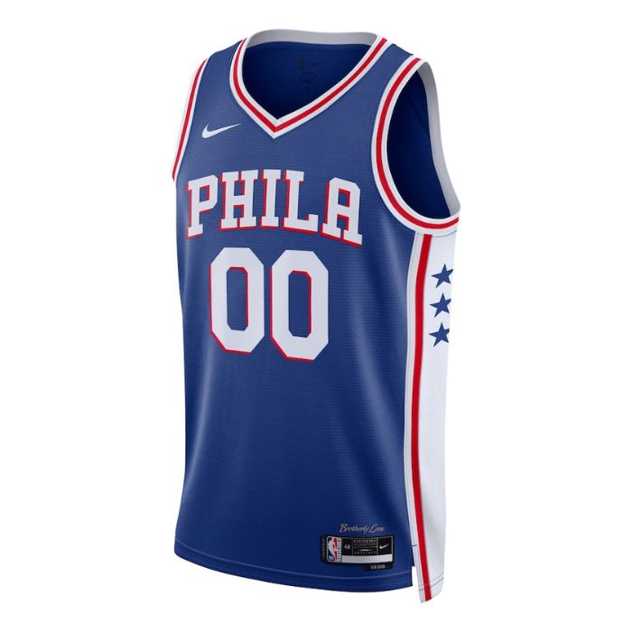 Philadelphia 76ers Unisex 2023 Swingman Custom Jersey Royal - Icon Edition - Jersey Teams World