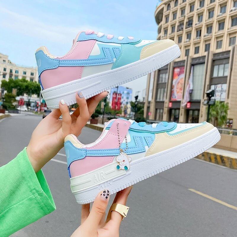 2020 Summer Women Sneakers White Tennis Women Shoes Canvas Slip on Female Row Shoes Platform Flats Casual Ladies Vulcanize Shoes
