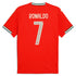 Portugal National Team Home Jersey 2025 - Red Football Shirt - Player #7 (Ronaldo) Custom Print