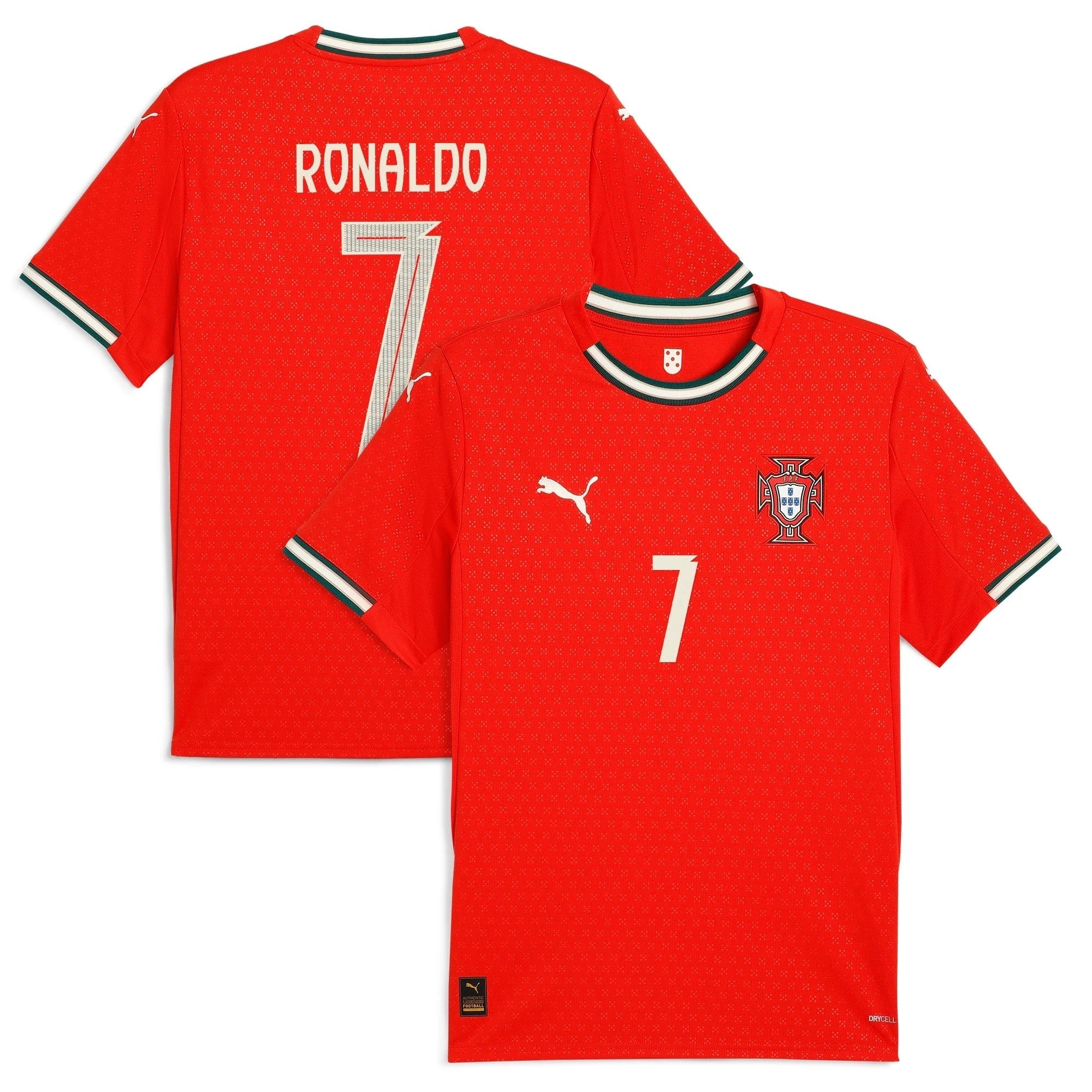 Portugal National Team Home Jersey 2025 - Red Football Shirt - Player #7 (Ronaldo) Custom Print