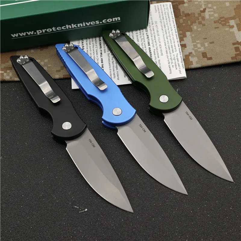 Protech  Knife 154cm Aluminum handle camping