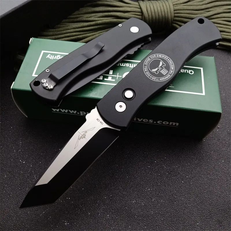Protech CQC7 AUTO Tactical Knife: 201 mm Emerson Design | 6061-T6 Aluminum Handle