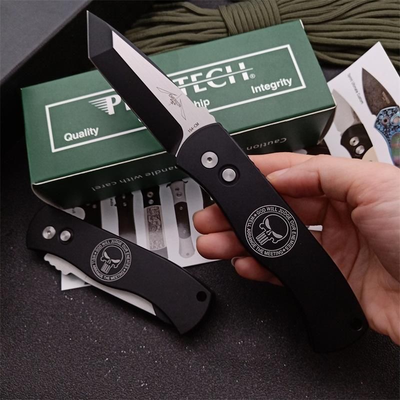 Protech CQC7 AUTO Tactical Knife: 201 mm Emerson Design | 6061-T6 Aluminum Handle