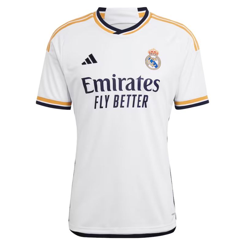 Real Madrid 2023/24 Adidas Home Custom Authentic T-shirt - White