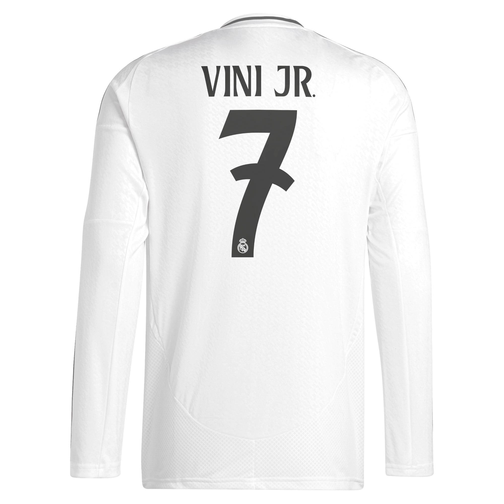 Real Madrid adidas 2024/25 Home Long Sleeve Player Vini Jr. 7 Authentic T-shirt - White