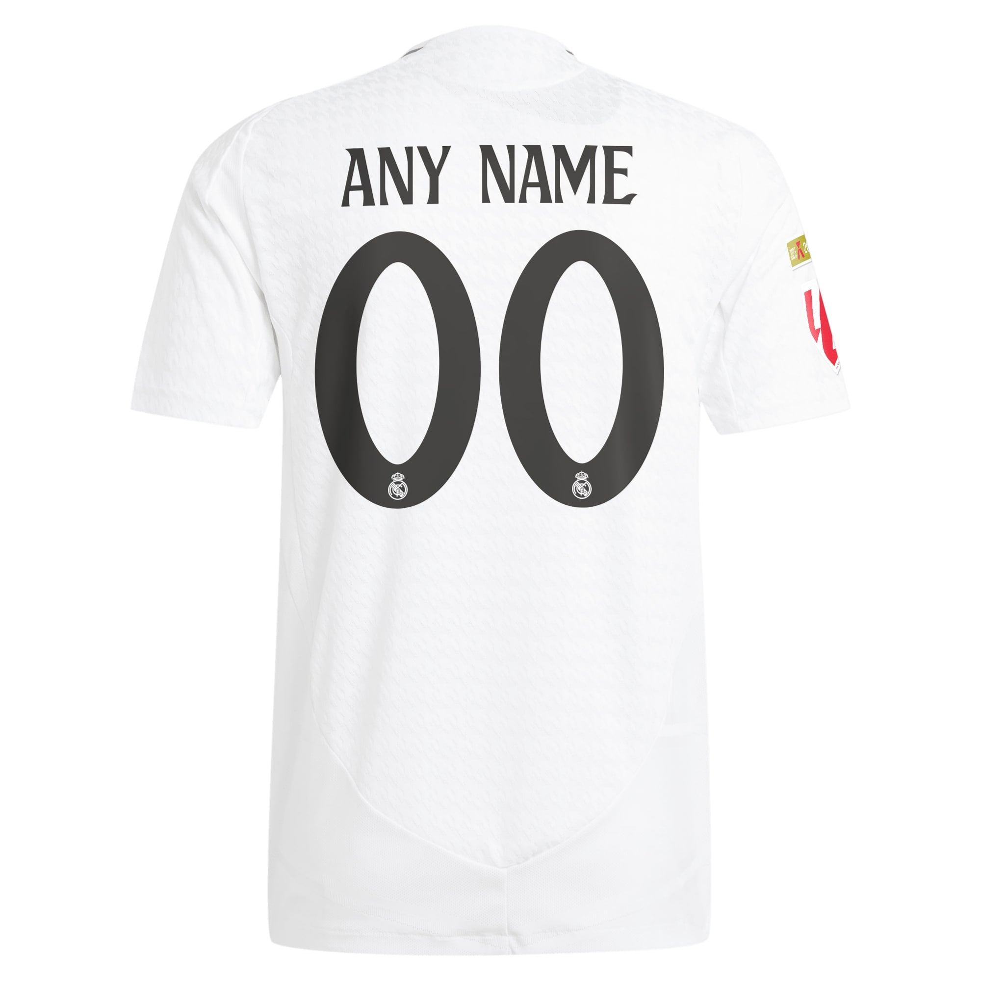 Real Madrid adidas 2024/25 Home Shirt Custom Authentic T-shirt - White