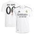 Real Madrid adidas 2024/25 Home Shirt Custom Authentic T-shirt - White