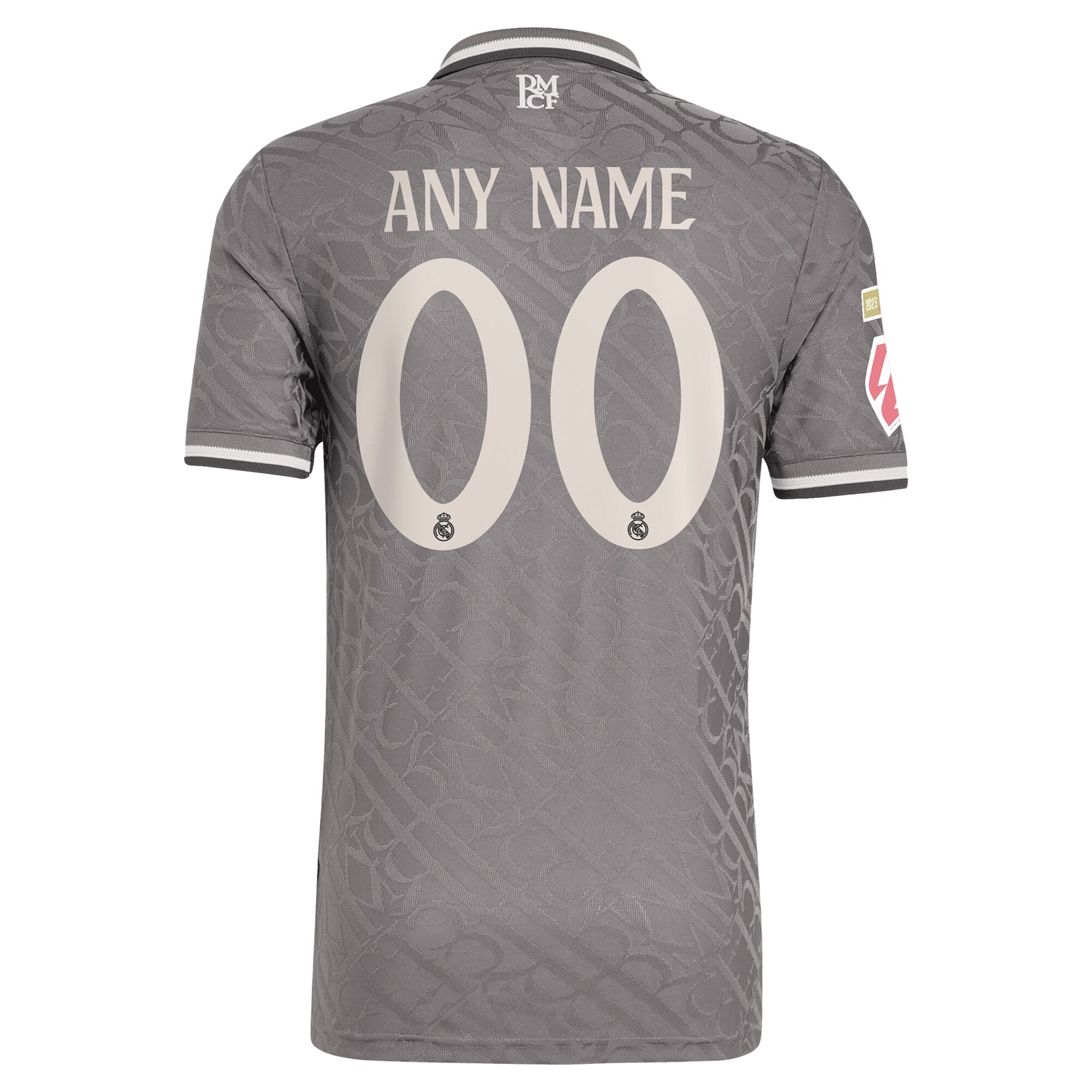 Real Madrid adidas Shirt 2024/25 Third Custom Authentic T-shirt - Charcoal