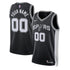 San Antonio Spurs Unisex 2023 Swingman Custom Jersey Black - Icon Edition - Jersey Teams World