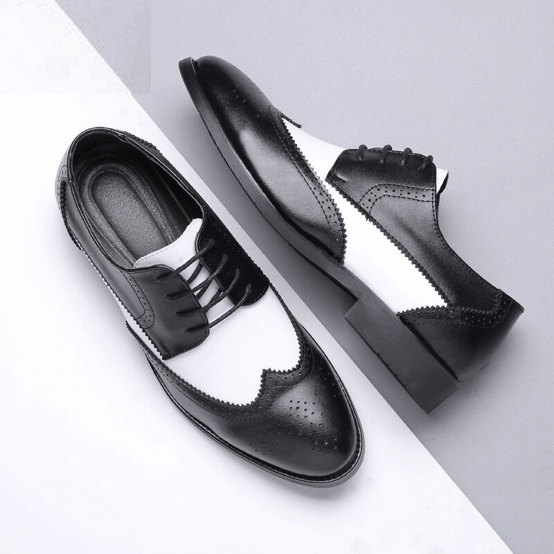 Pointed Cow Leather Men's Shoe – Breathable, Stylish, Comfortable Business Casual Footwear | NEVADA™ - Nevada Shoe