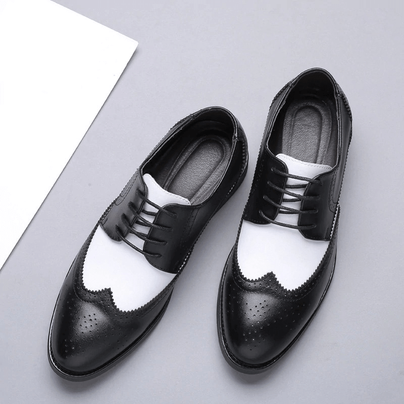 Pointed Cow Leather Men's Shoe – Breathable, Stylish, Comfortable Business Casual Footwear | NEVADA™ - Nevada Shoe