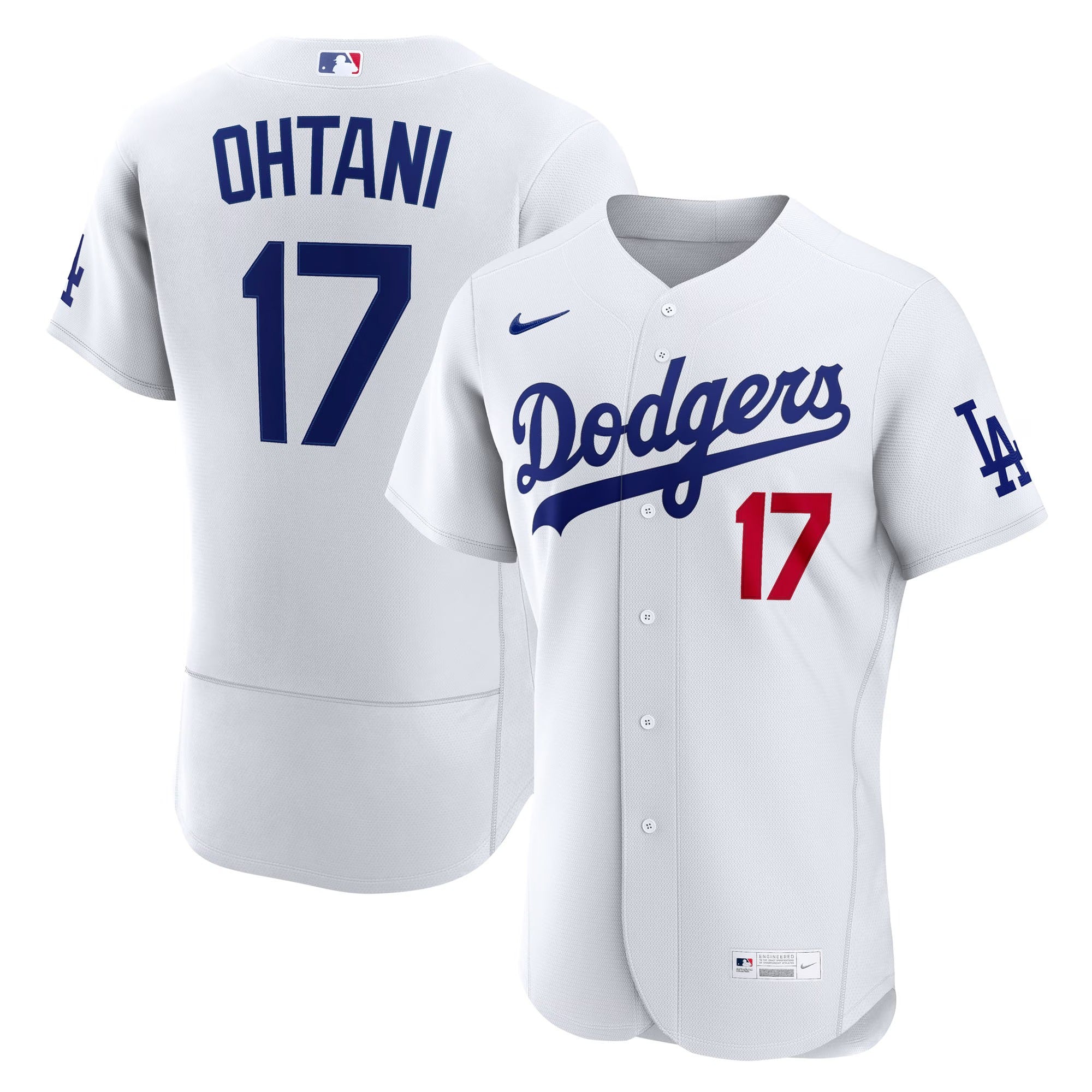 Shohei Ohtani Los Angeles Dodgers Home Sponsor Patch Jersey - White