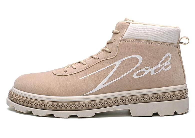 Soft Flock velvet Men Brand Ankle Boots Breathable Men Leather Boots High Top Shoes Outdoor Casual Men Winter Shoes Botas Homme