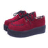 Creeper 2020 Women Flats Lace Up Platform Shoes Autumn Women Shoes Suede Ladies Shoes Plus Size 41 Female Shoes Free Shipping