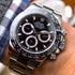 Watch Cosmograph Daytona Classic Silver Panda Black and White Dial 40mm Blue - Nevada Shoe
