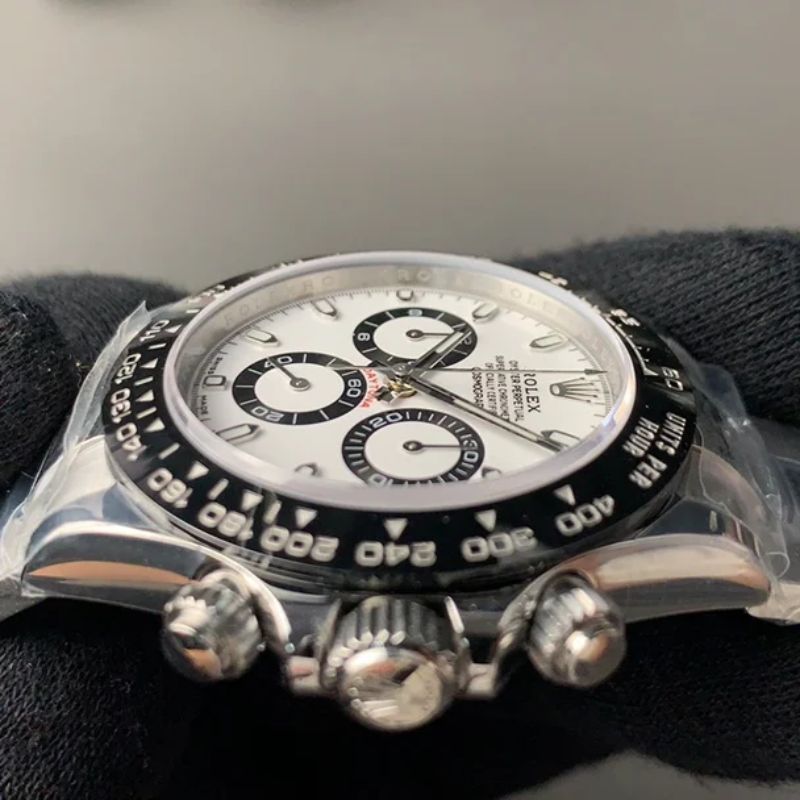 Watch Cosmograph Daytona Classic Silver Panda Black and White Dial 40mm Blue - Nevada Shoe