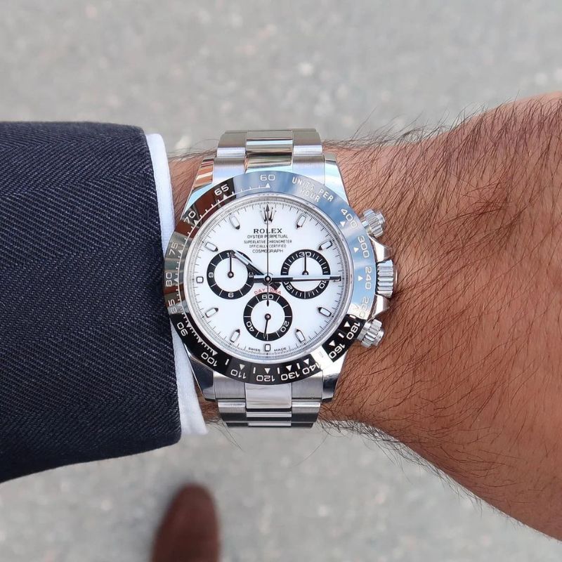 Watch Cosmograph Daytona Classic Silver Panda Black and White Dial 40mm - Nevada Shoe