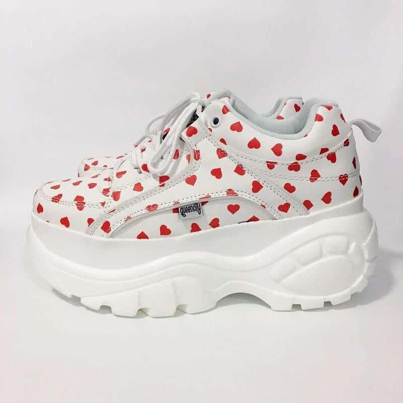 Women casual shoes New Thick bottom Sneakers Fashion Vulcanize Shoes Woman Leather Platform Shoes Women Chaussure Femme A5-17