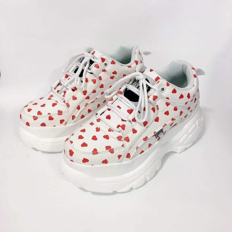 Women casual shoes New Thick bottom Sneakers Fashion Vulcanize Shoes Woman Leather Platform Shoes Women Chaussure Femme A5-17