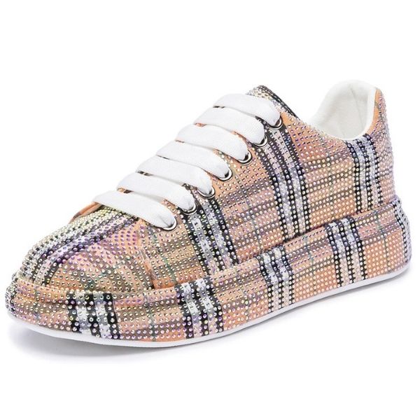 Women's Sneakers Glittering Rhinestone Shiny