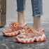 Fashion Chunky Sneakers Women Plus Size 41 42 Thick Sole Casual Shoes Ladies
