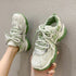 women nevada New Fashion Reflective Chunky Sneaker Platform Casual Shoes Women Sneakers